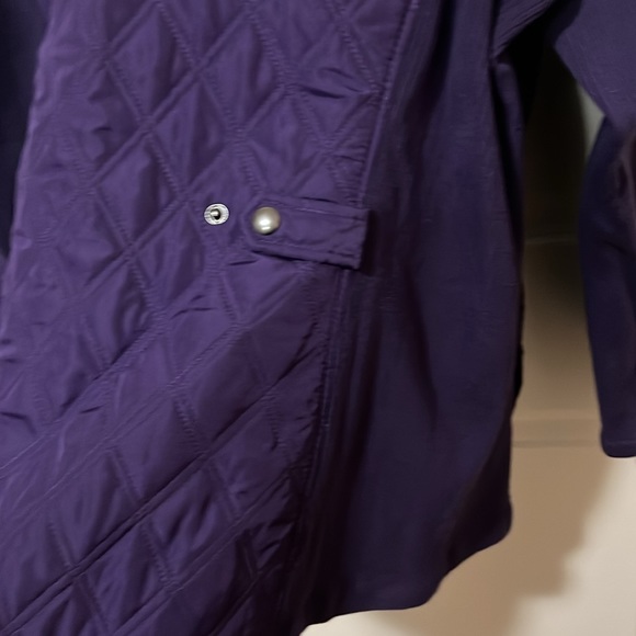 Like New! Purple Quilted mid-weight Jacket - Picture 3 of 8